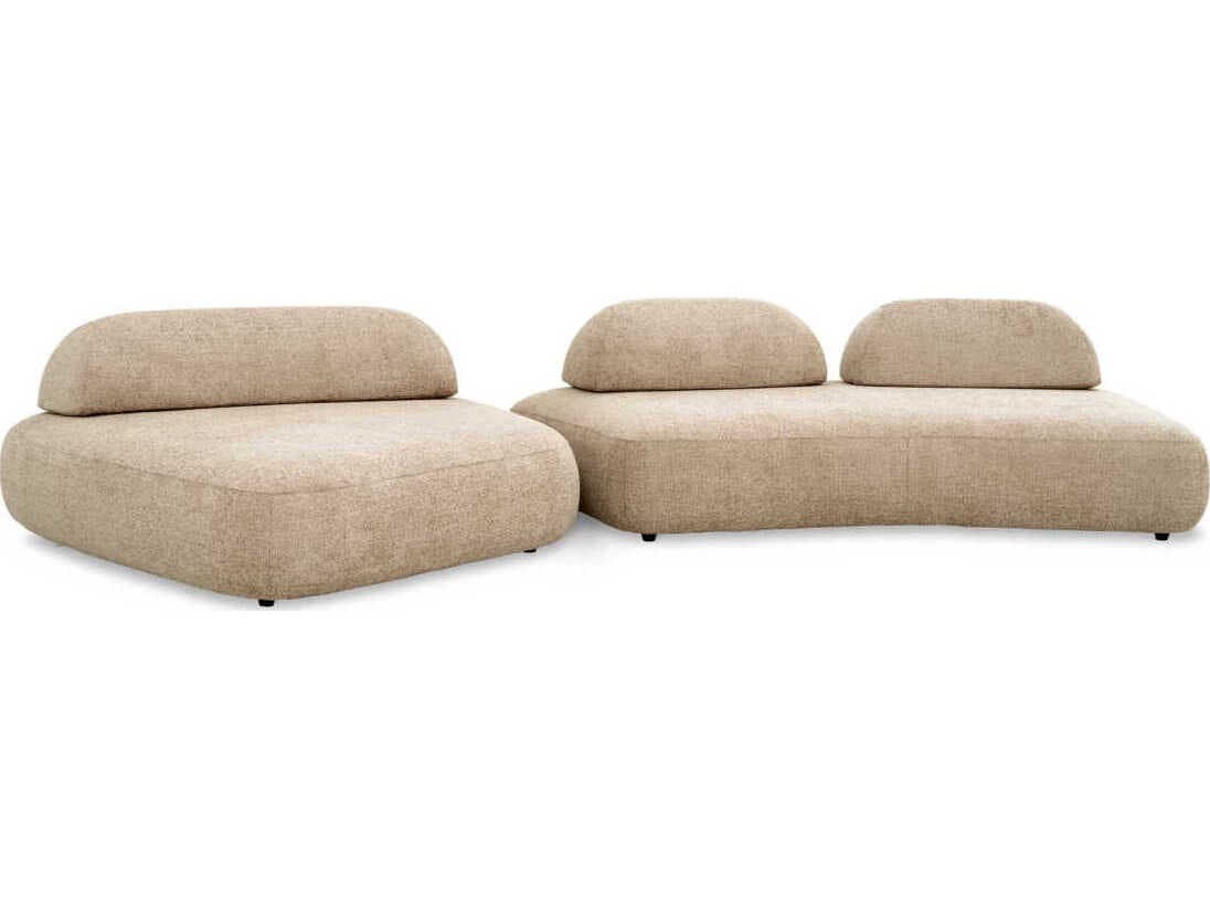 Eichholtz Residenza Lyssa Sand Black Feet Beige Upholstered Modular