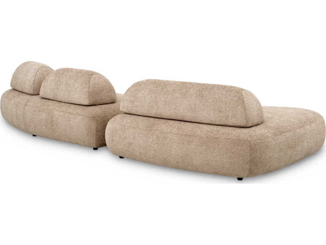 Eichholtz Residenza Lyssa Sand Black Feet Beige Upholstered Modular