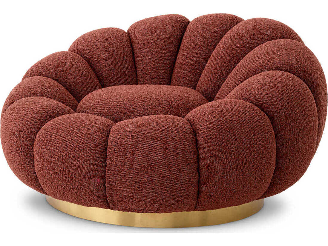 Eichholtz Mello Swivel Red Accent Chair