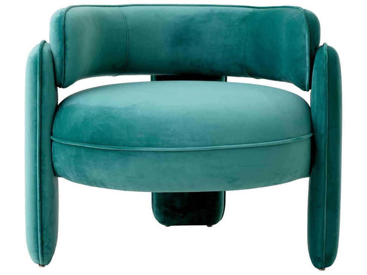 Eichholtz Chaplin Blue Velvet Accent Chair