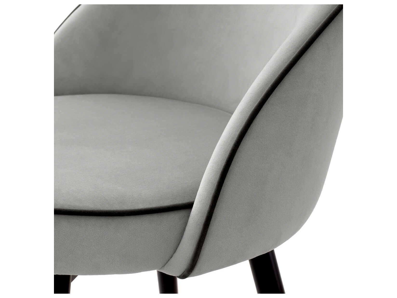 Eichholtz Cooper Velvet Upholstered Swivel Bar Stool Set of 2