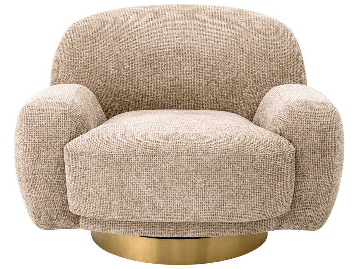 Eichholtz Udine Swivel Beige Accent Chair