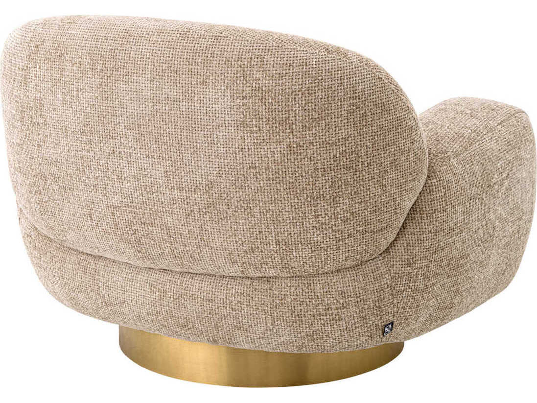 Eichholtz Udine Swivel Beige Accent Chair
