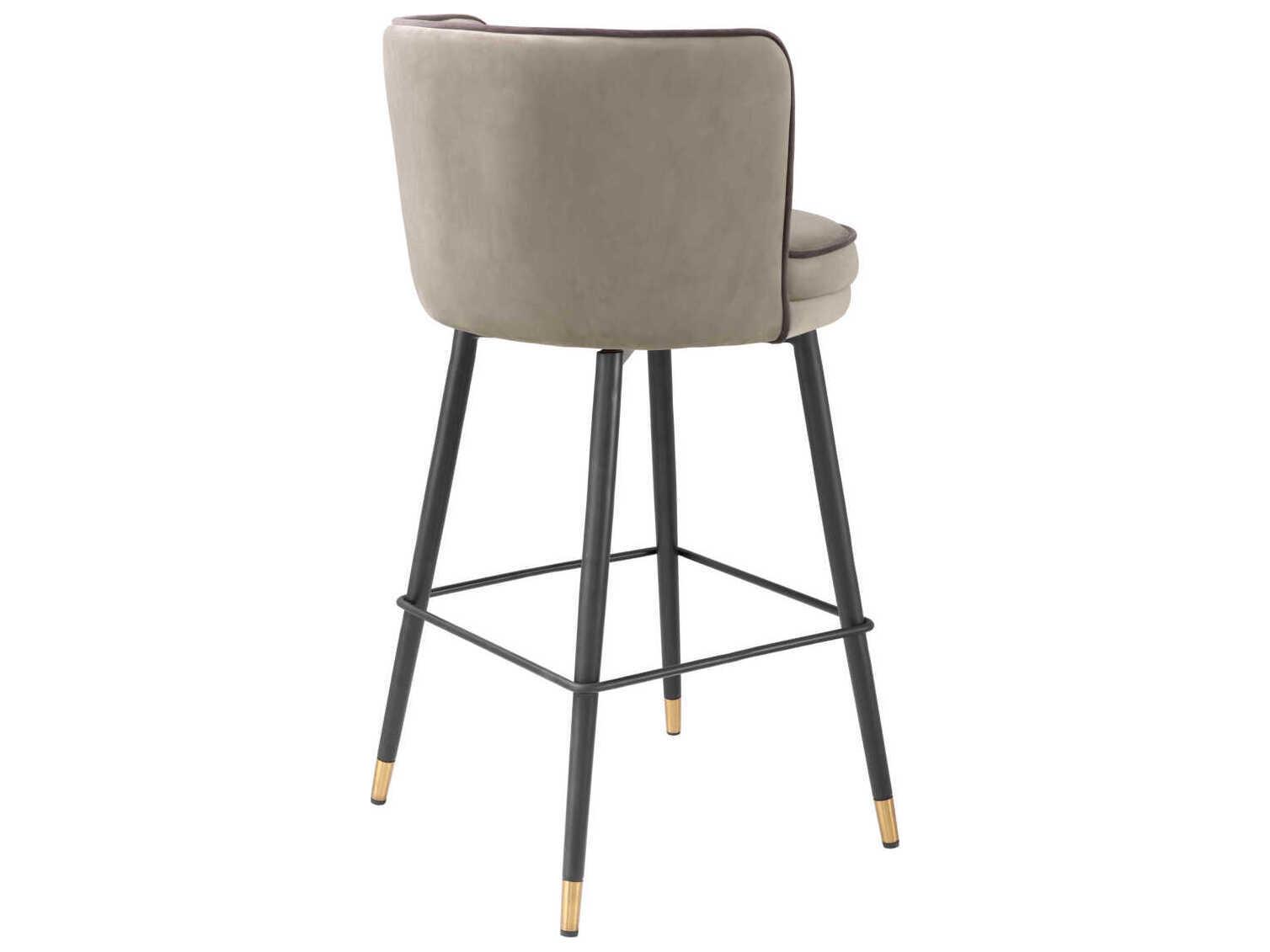 Eichholtz Grenada Velvet Upholstered Swivel Counter Stool