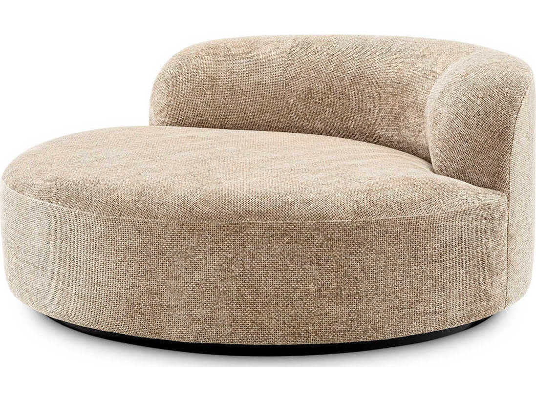 Eichholtz Bjorn Lyssa Sand Black Base Beige Upholstered Sofa