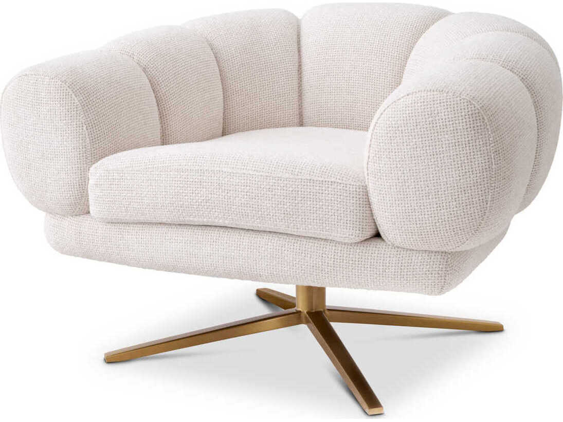 Eichholtz Sunset Swivel Cream Accent Chair