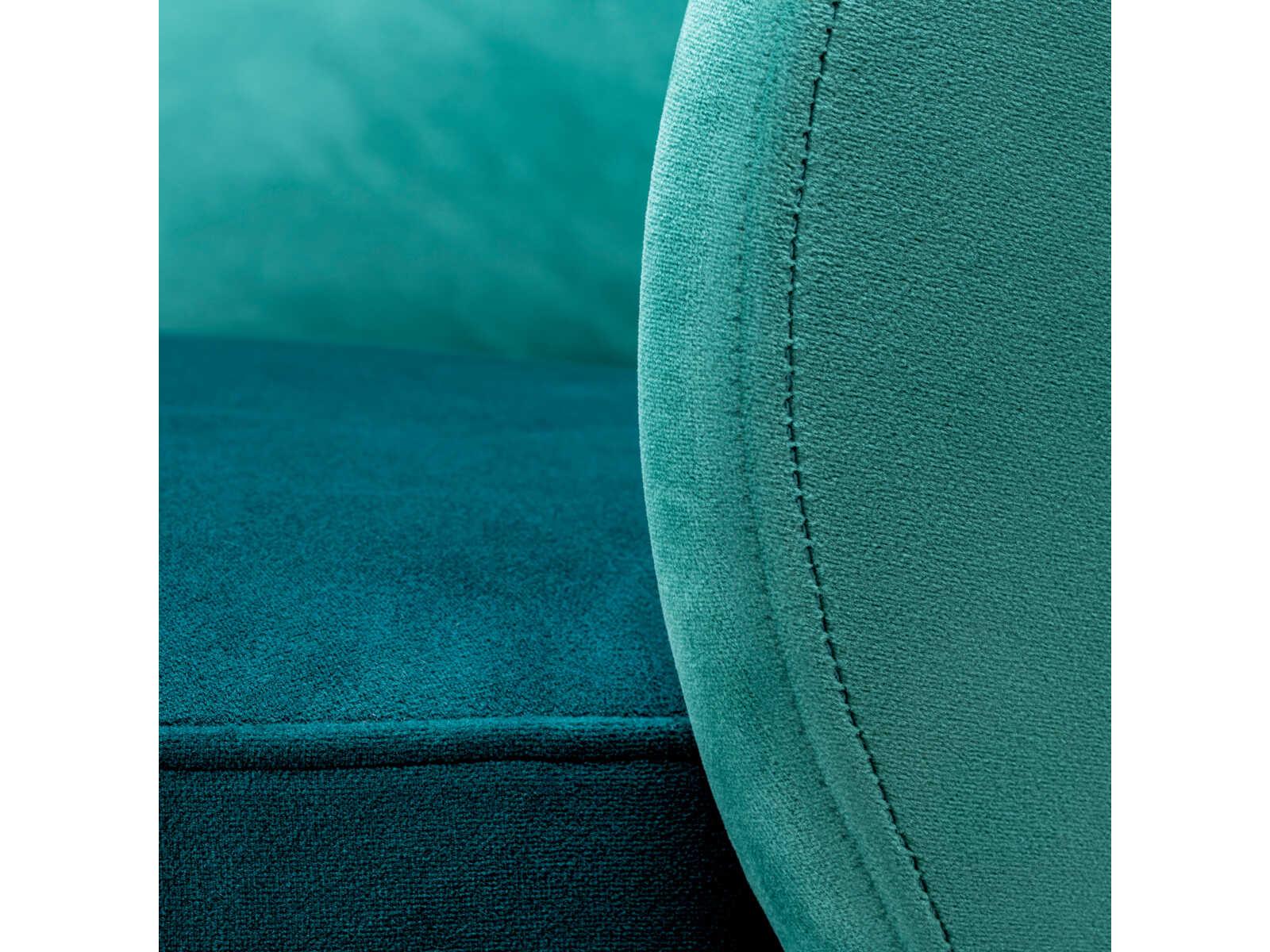 Eichholtz Greer Green Velvet Upholstered Armless Dining Chair