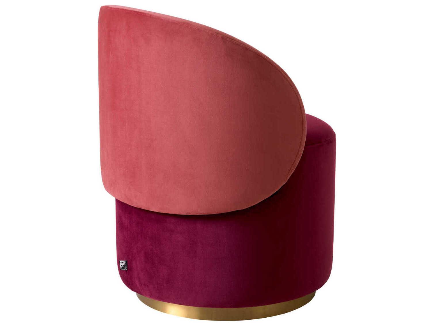 Eichholtz Greer Gold Velvet Upholstered Armless Dining Chair