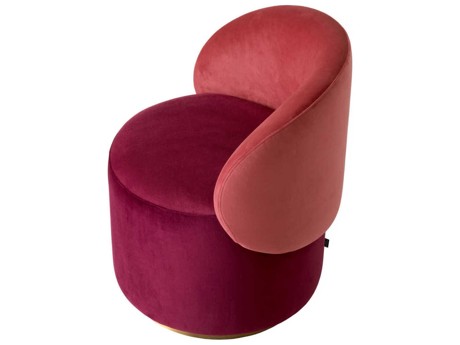 Eichholtz Greer Gold Velvet Upholstered Armless Dining Chair