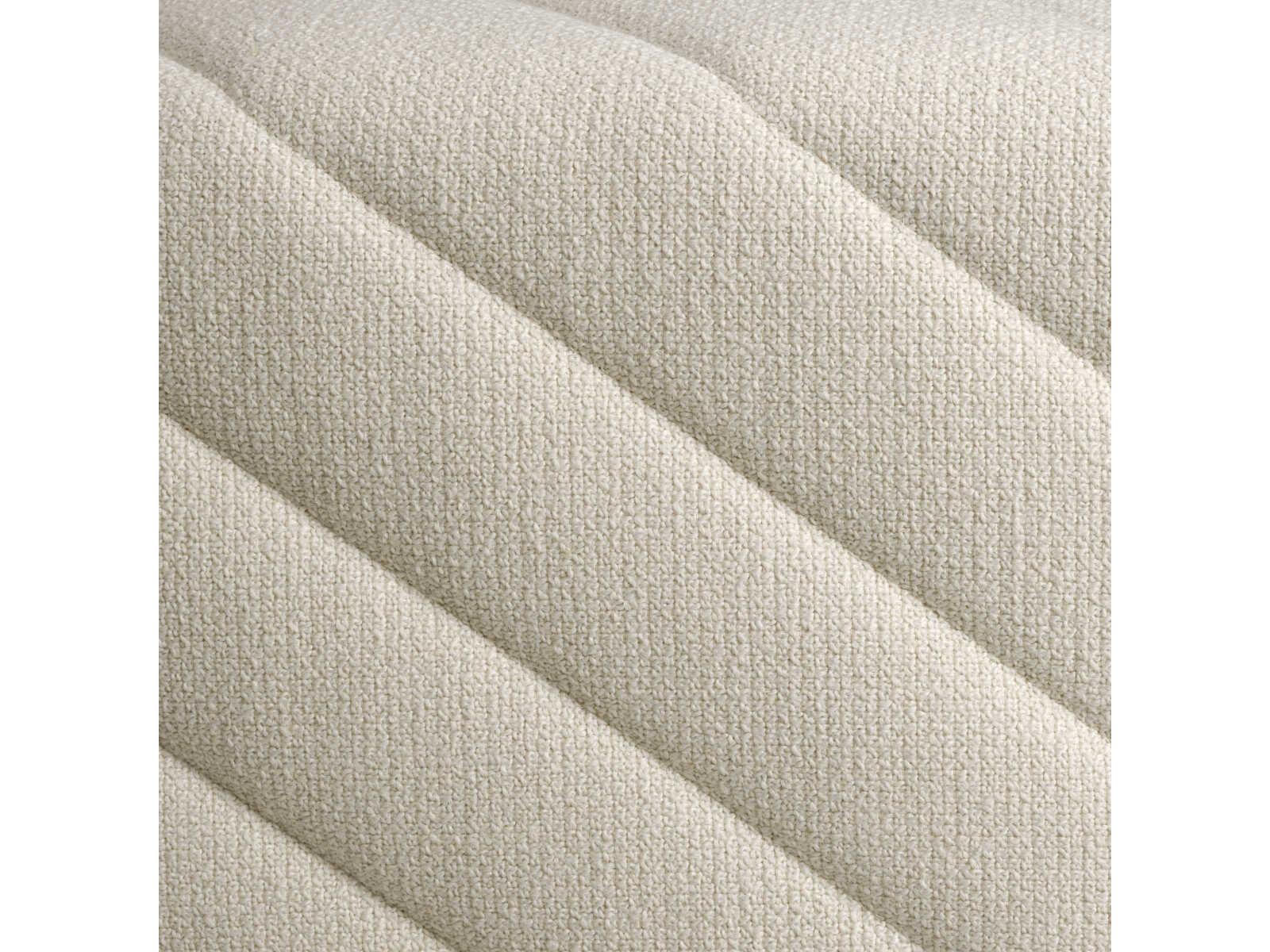 Eichholtz Avellino Reve Cream Black Base Upholstered Accent Bench