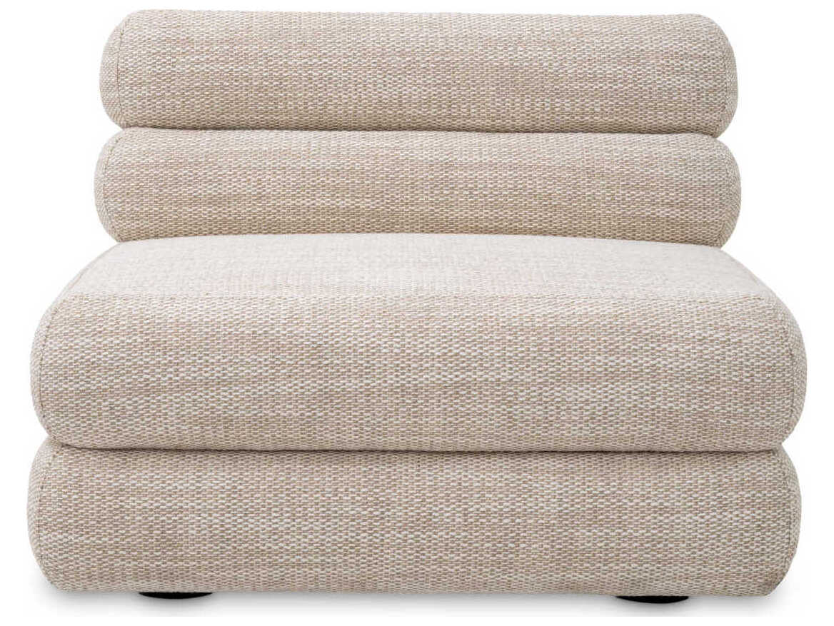 Eichholtz Malaga Skyward Sand Black Feet Beige Upholstered Modular