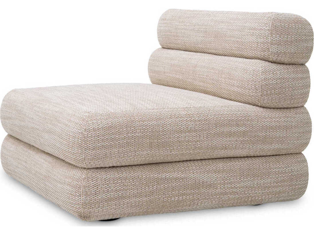Eichholtz Malaga Skyward Sand Black Feet Beige Upholstered Modular