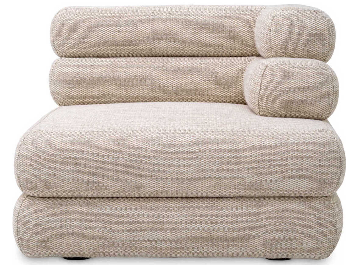 Eichholtz Malaga Skyward Sand Black Feet Beige Upholstered Modular