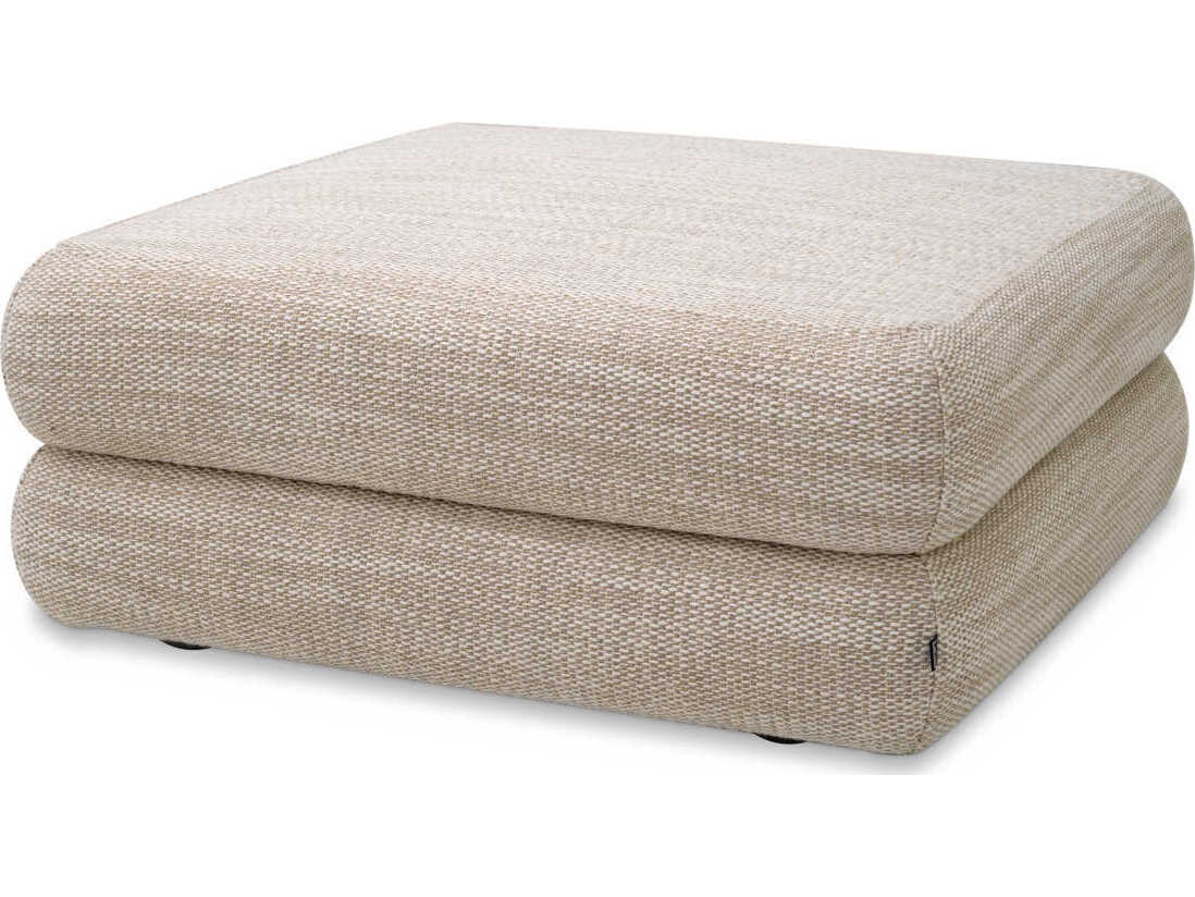 Eichholtz Malaga Skyward Sand Black Feet Beige Upholstered Modular