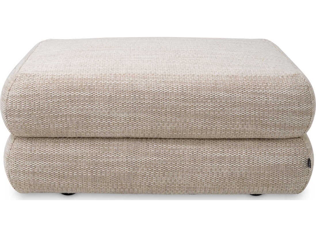 Eichholtz Malaga Skyward Sand Black Feet Beige Upholstered Modular