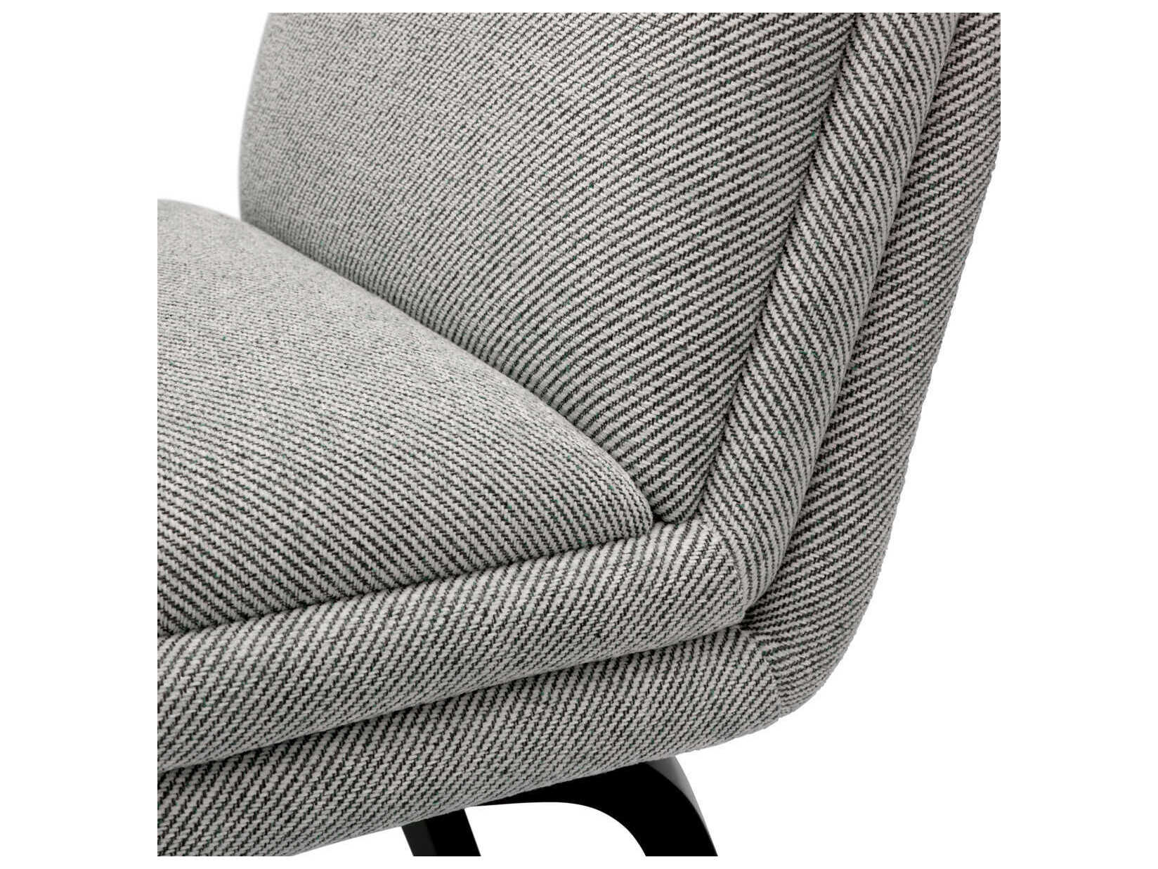 Eichholtz Lucia Gray Upholstered Armless Dining Chair
