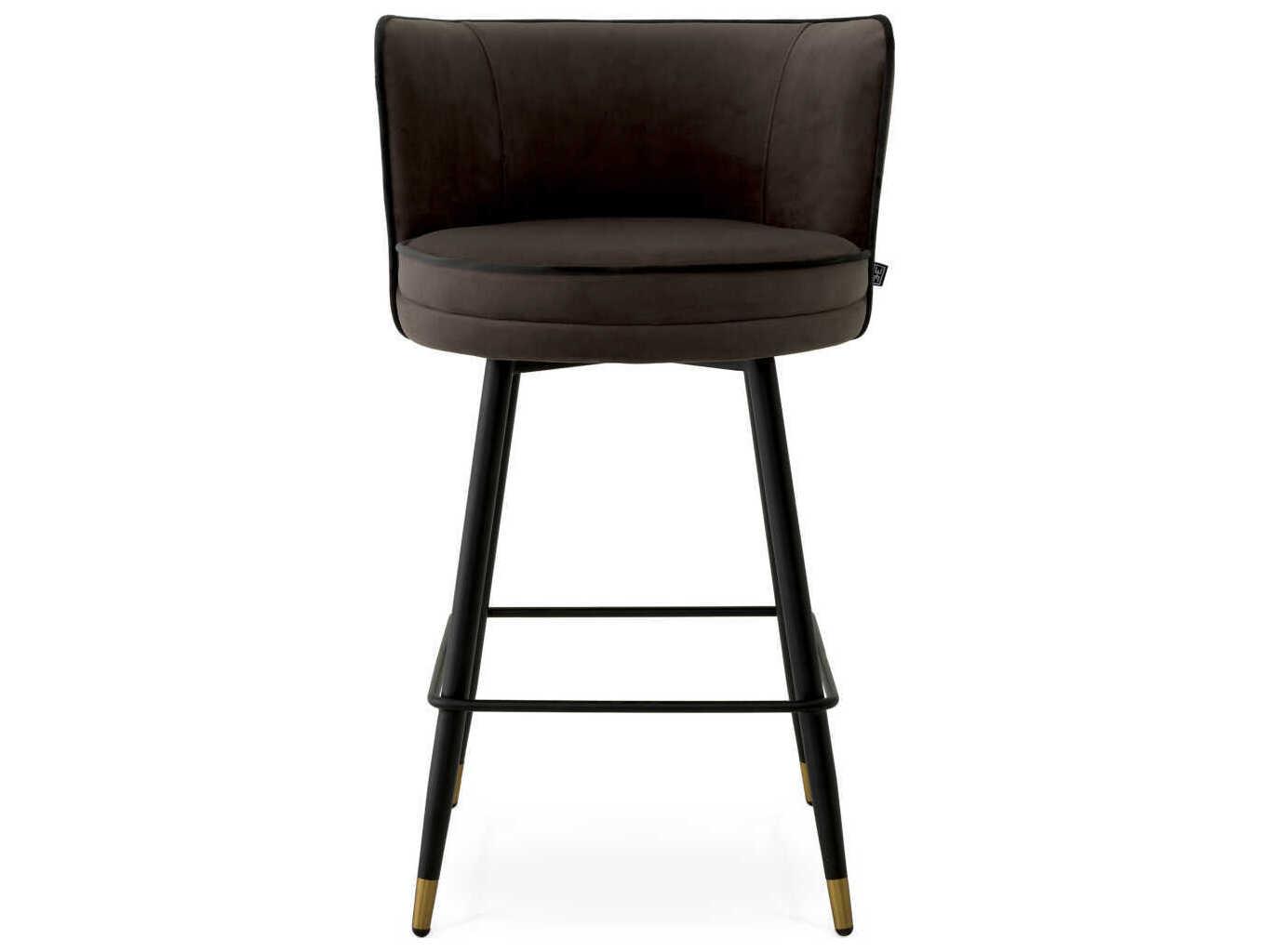 Eichholtz Grenada Upholstered Swivel Counter Stool