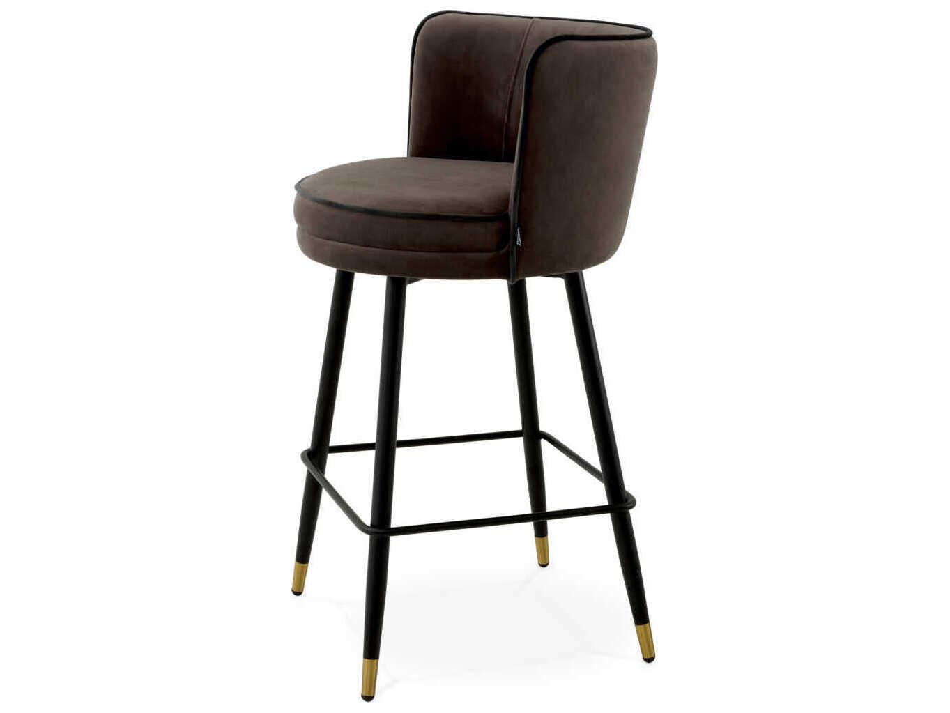 Eichholtz Grenada Upholstered Swivel Counter Stool