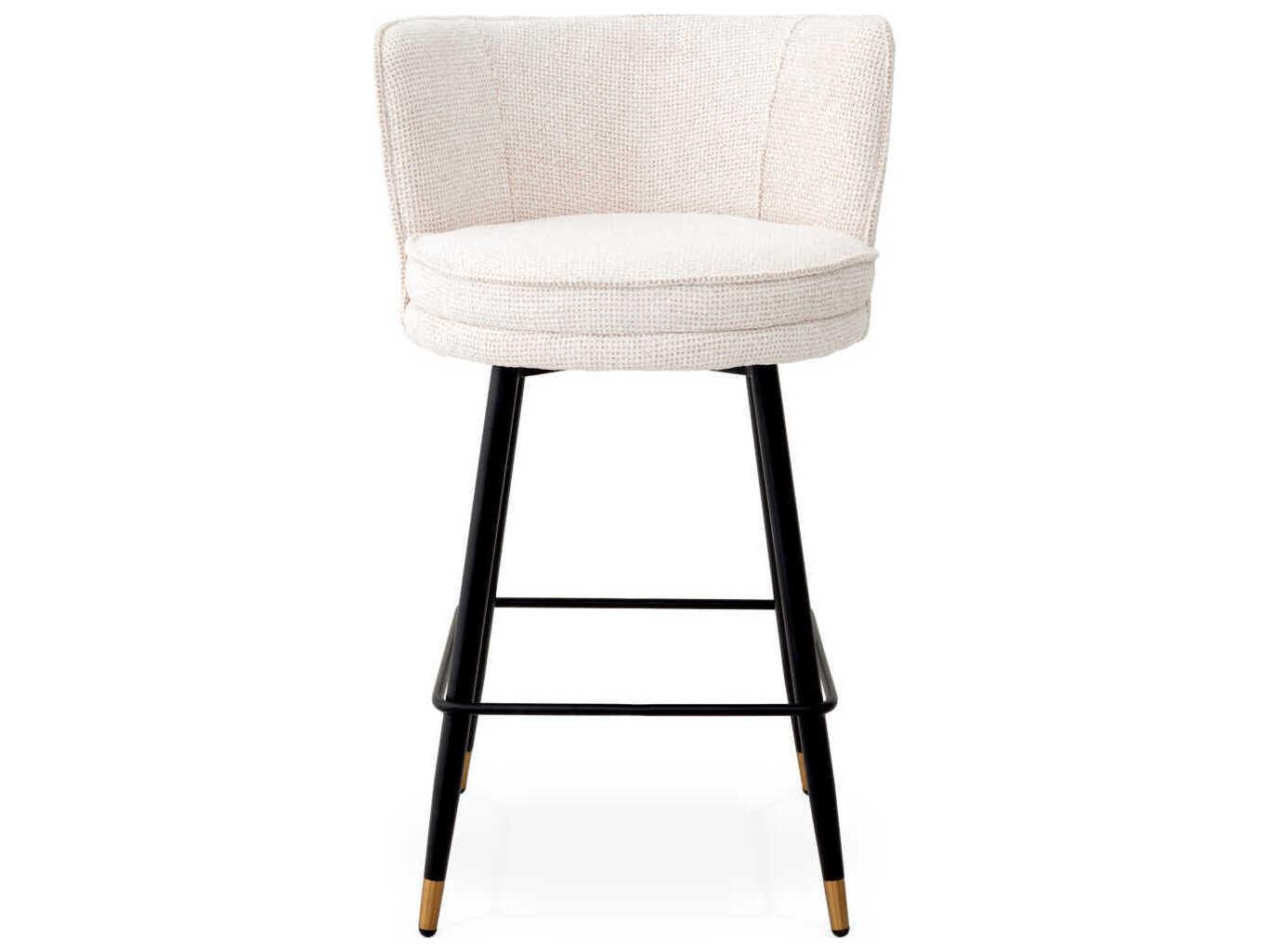 Eichholtz Grenada Upholstered Swivel Counter Stool