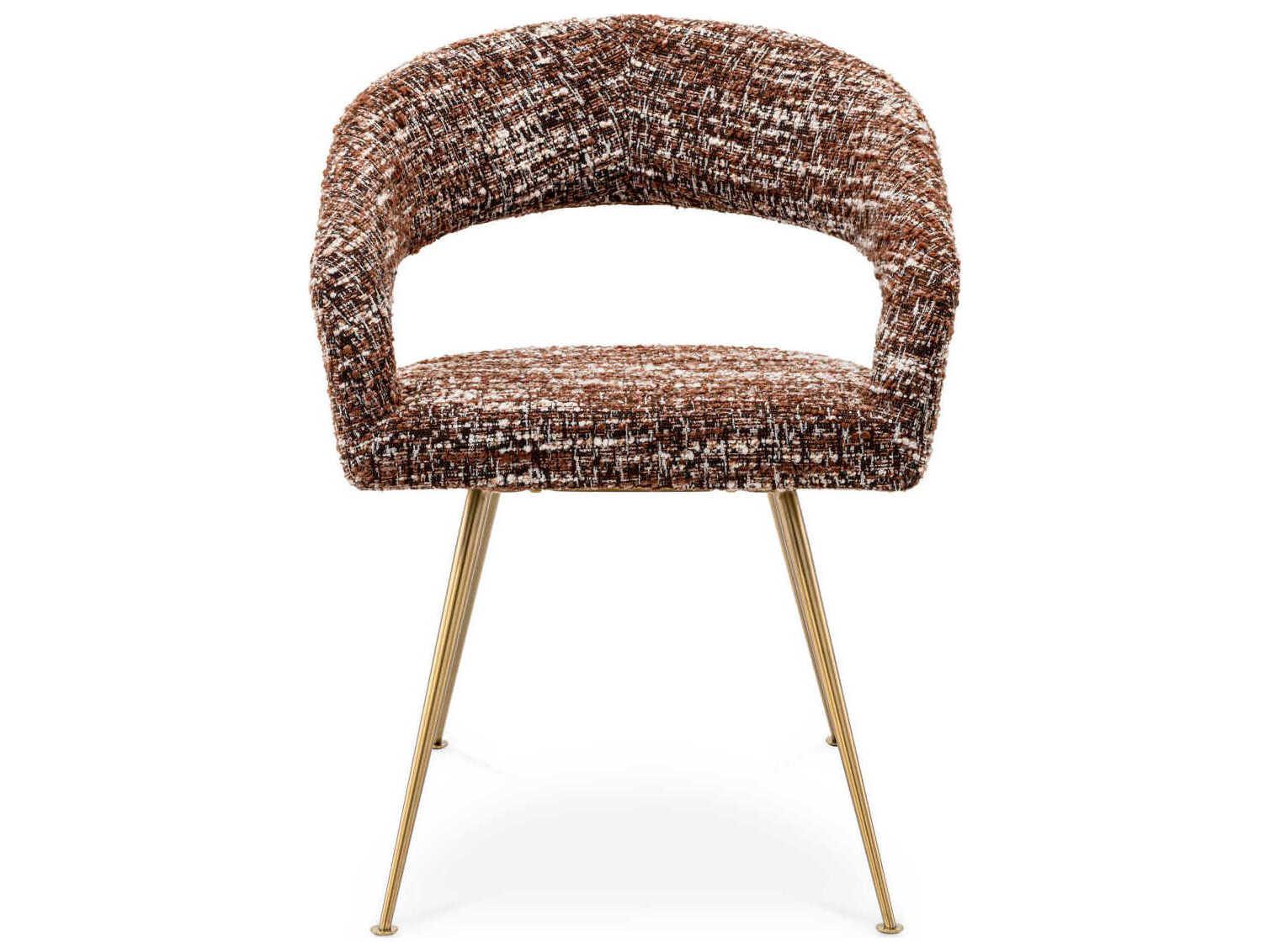 Eichholtz Bravo Red Upholstered Arm Dining Chair