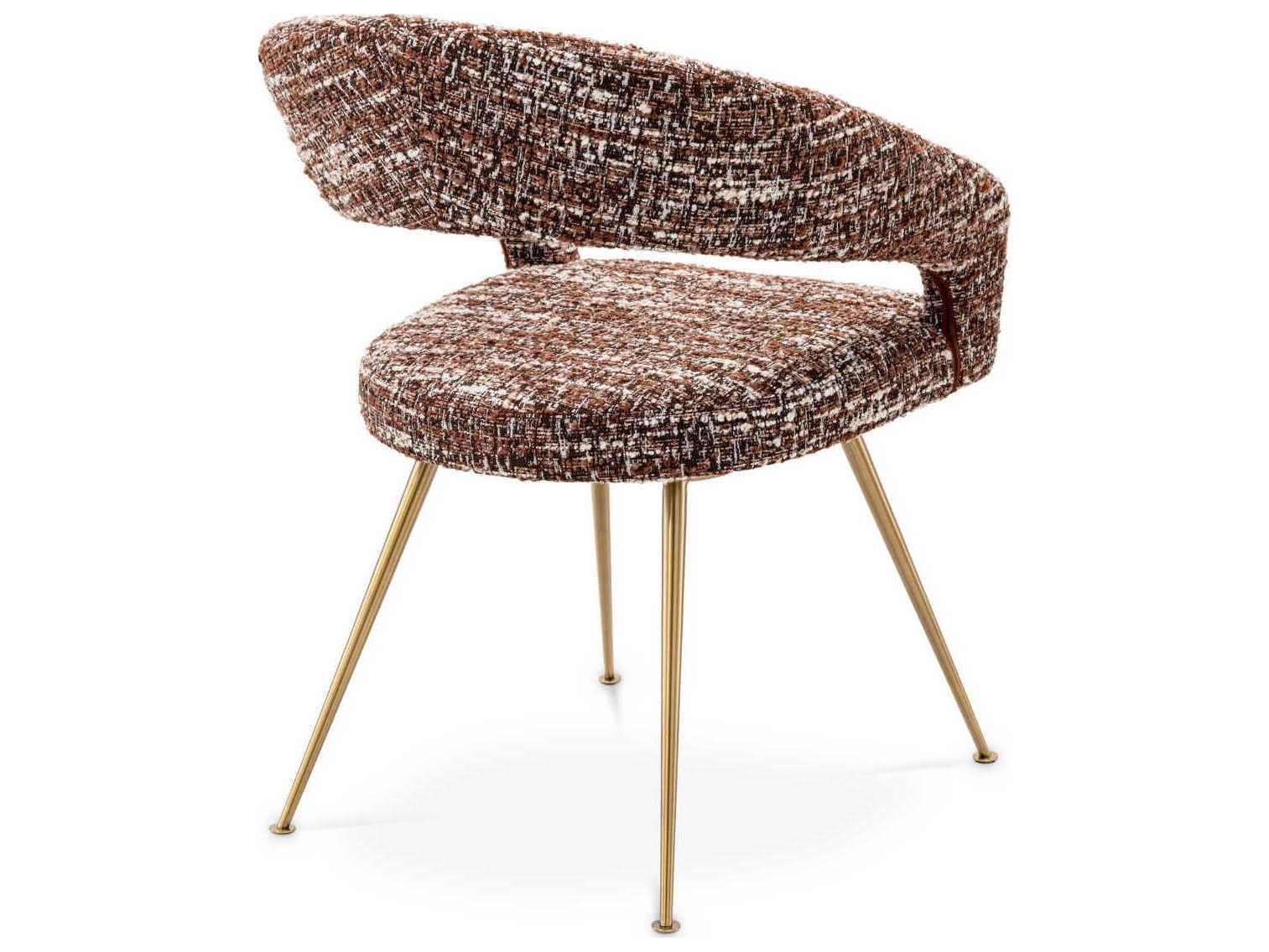 Eichholtz Bravo Red Upholstered Arm Dining Chair