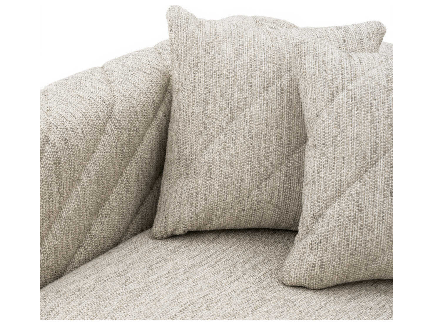 Eichholtz Avellino Splendor Light Grey Black Feet Upholstered Sofa