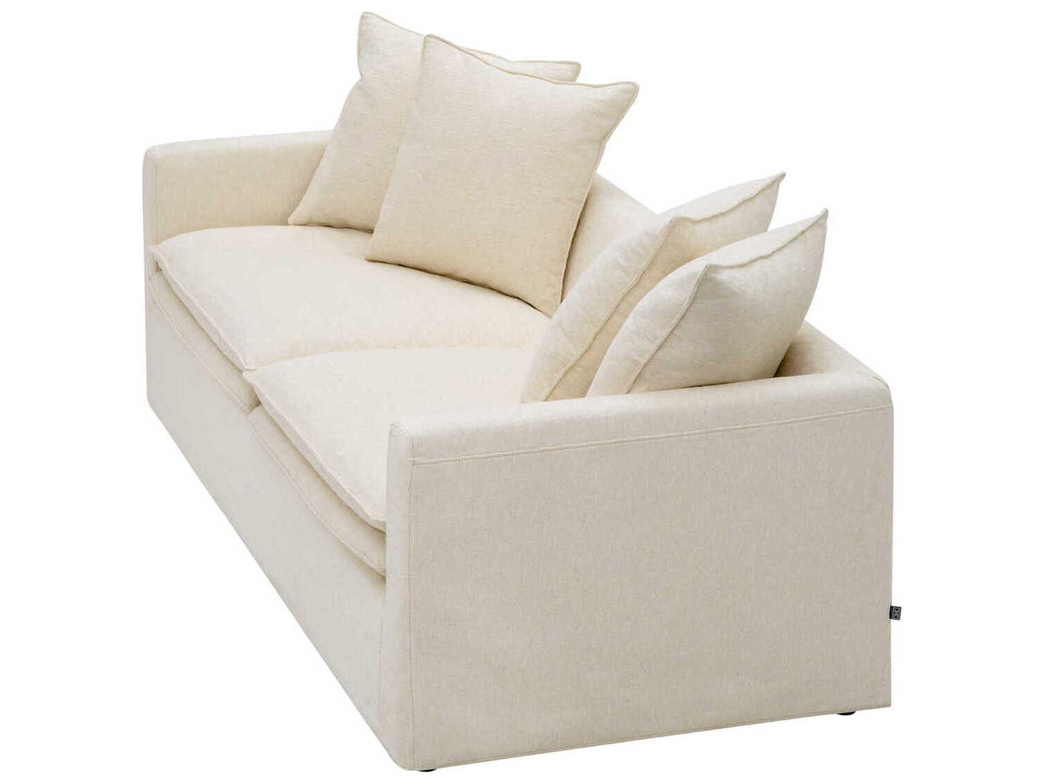 Eichholtz Montgomery White Upholstered Sofa