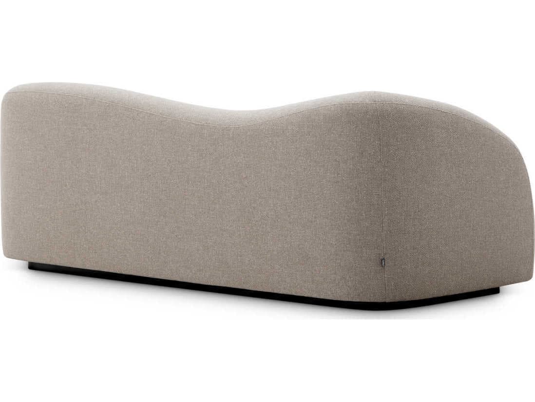 Eichholtz Divisadero Reve Greige Black Wooden Base Beige Upholstered Sofa