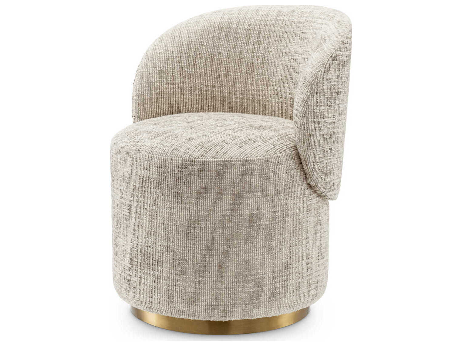 Eichholtz Greer Beige Upholstered Armless Dining Chair