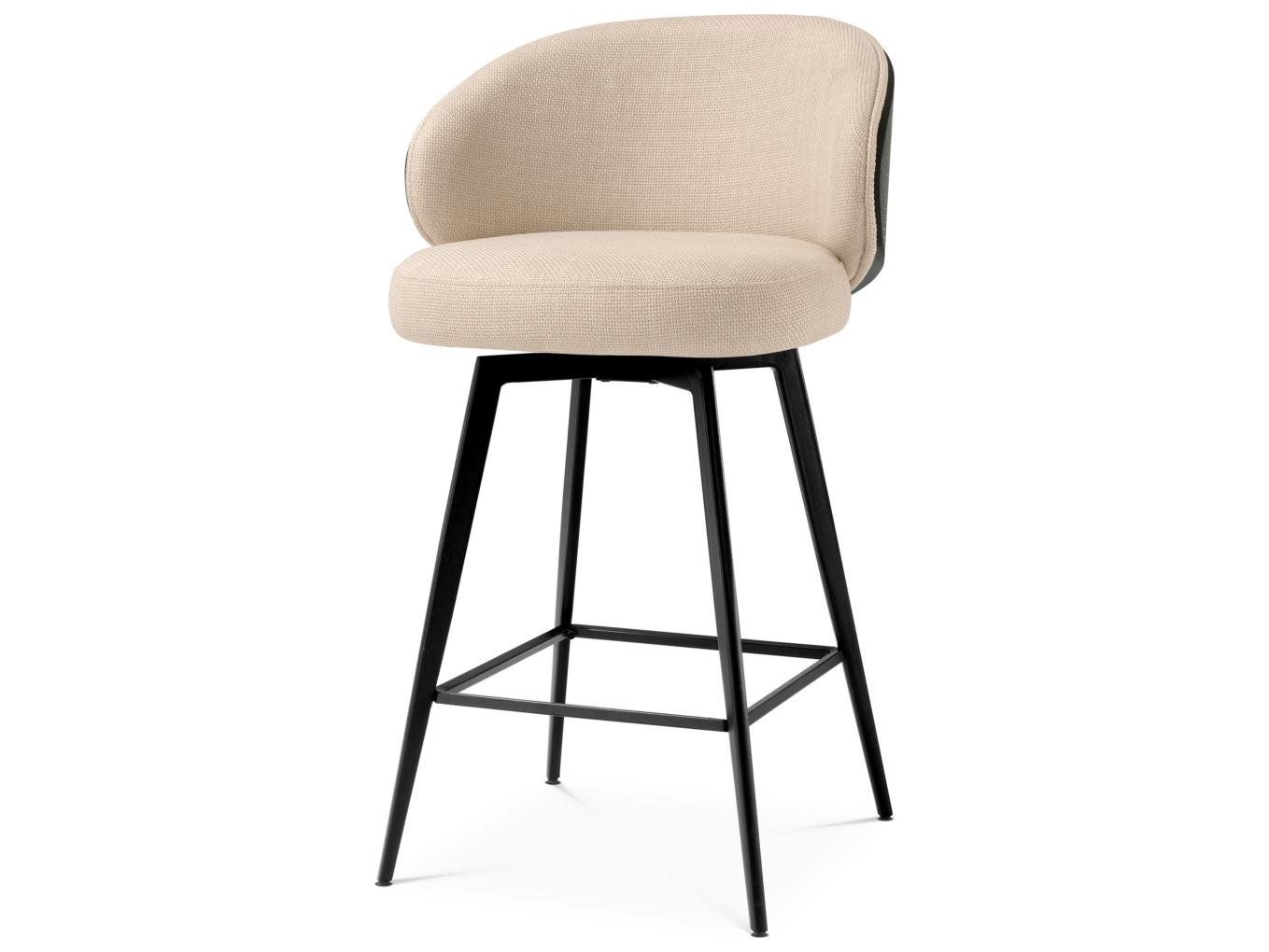 Eichholtz Upholstered Swivel Counter Stool