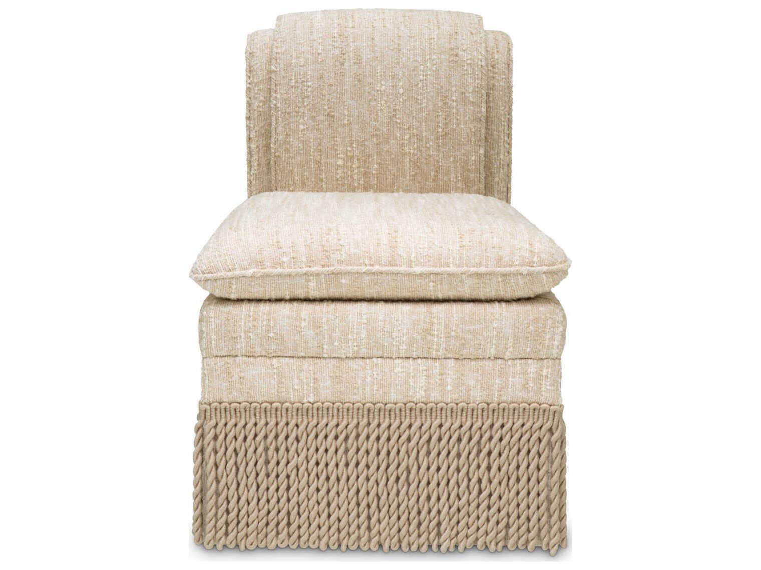 Eichholtz Fairburn Beige Upholstered Armless Dining Chair