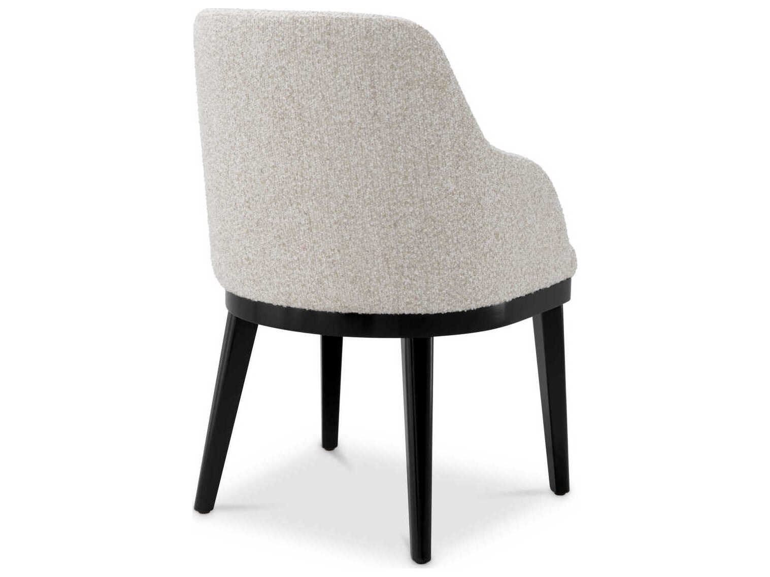 Eichholtz Costa Beige Upholstered Arm Dining Chair