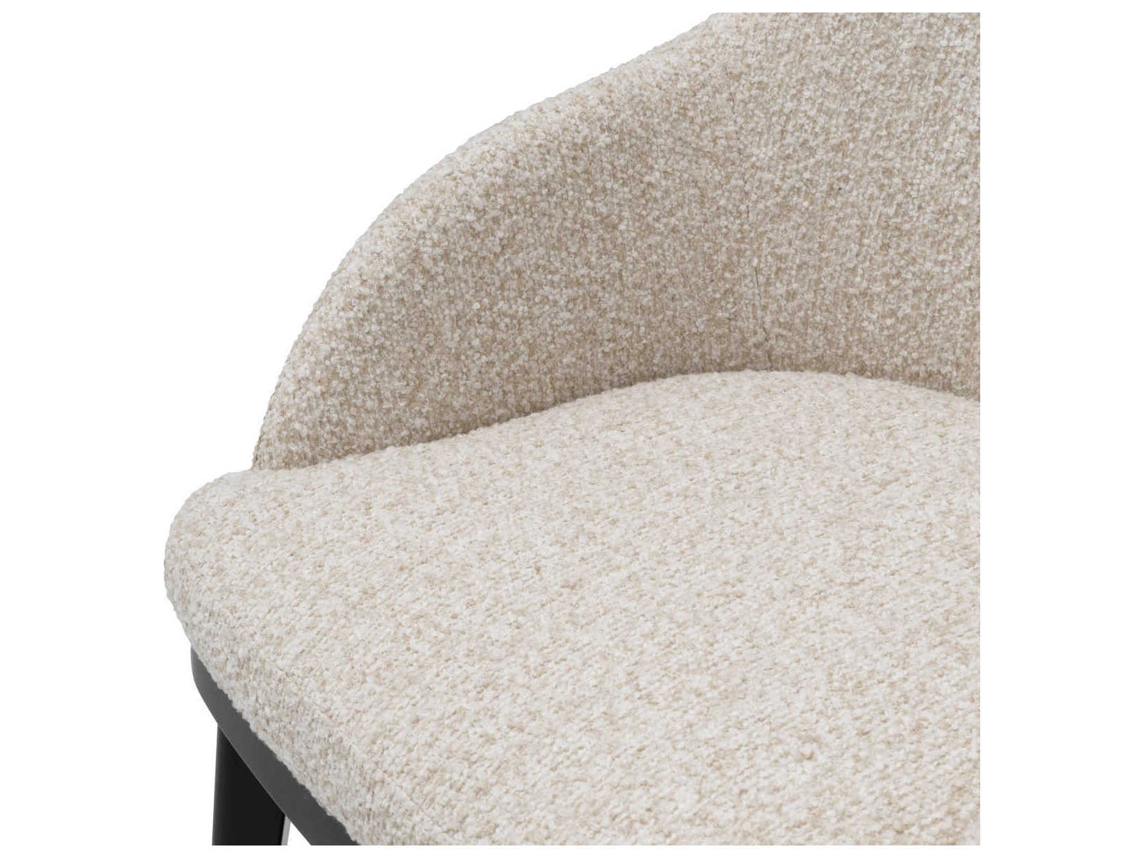 Eichholtz Costa Beige Upholstered Arm Dining Chair