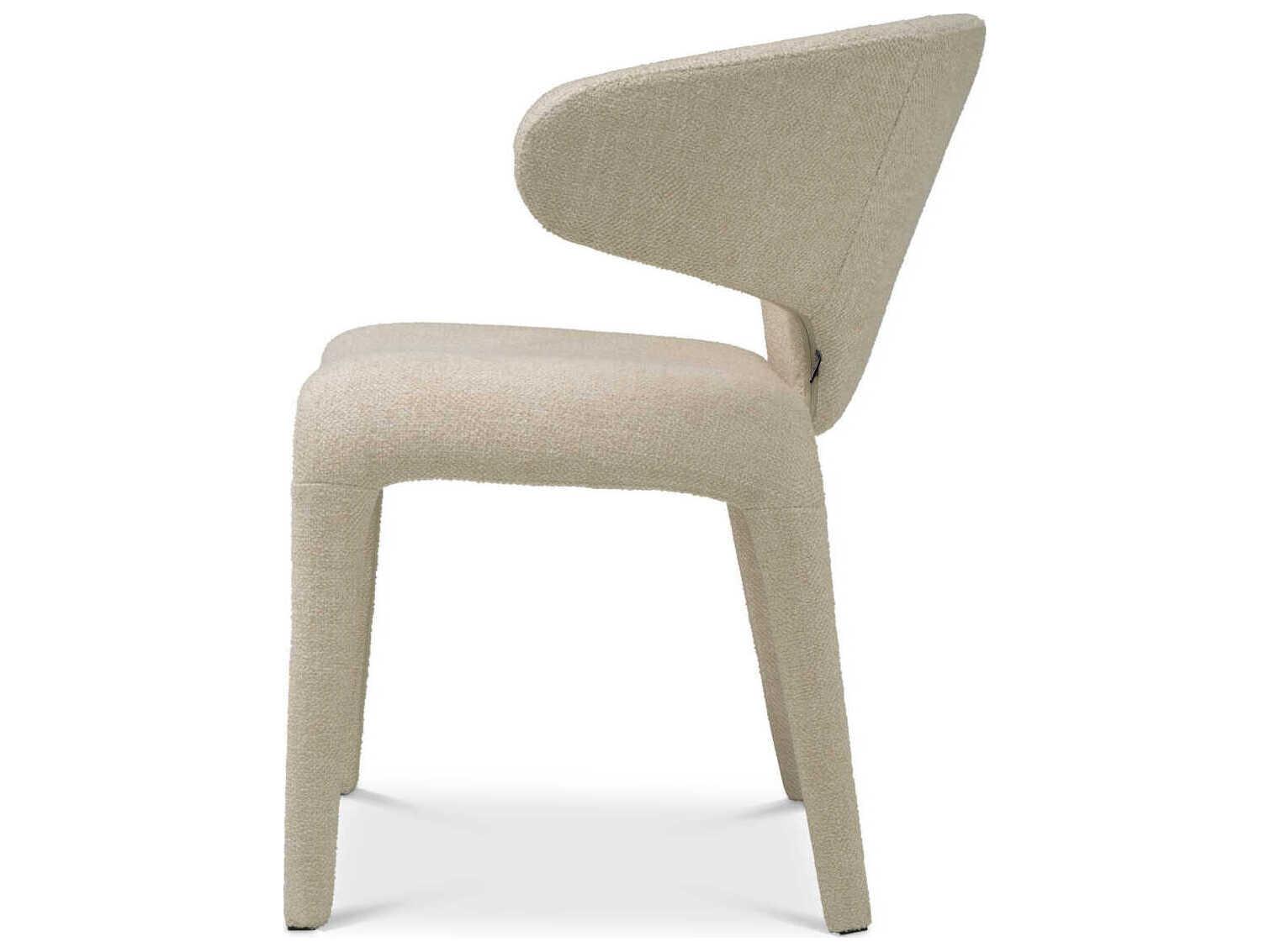 Eichholtz Josephine Beige Upholstered Armless Dining Chair