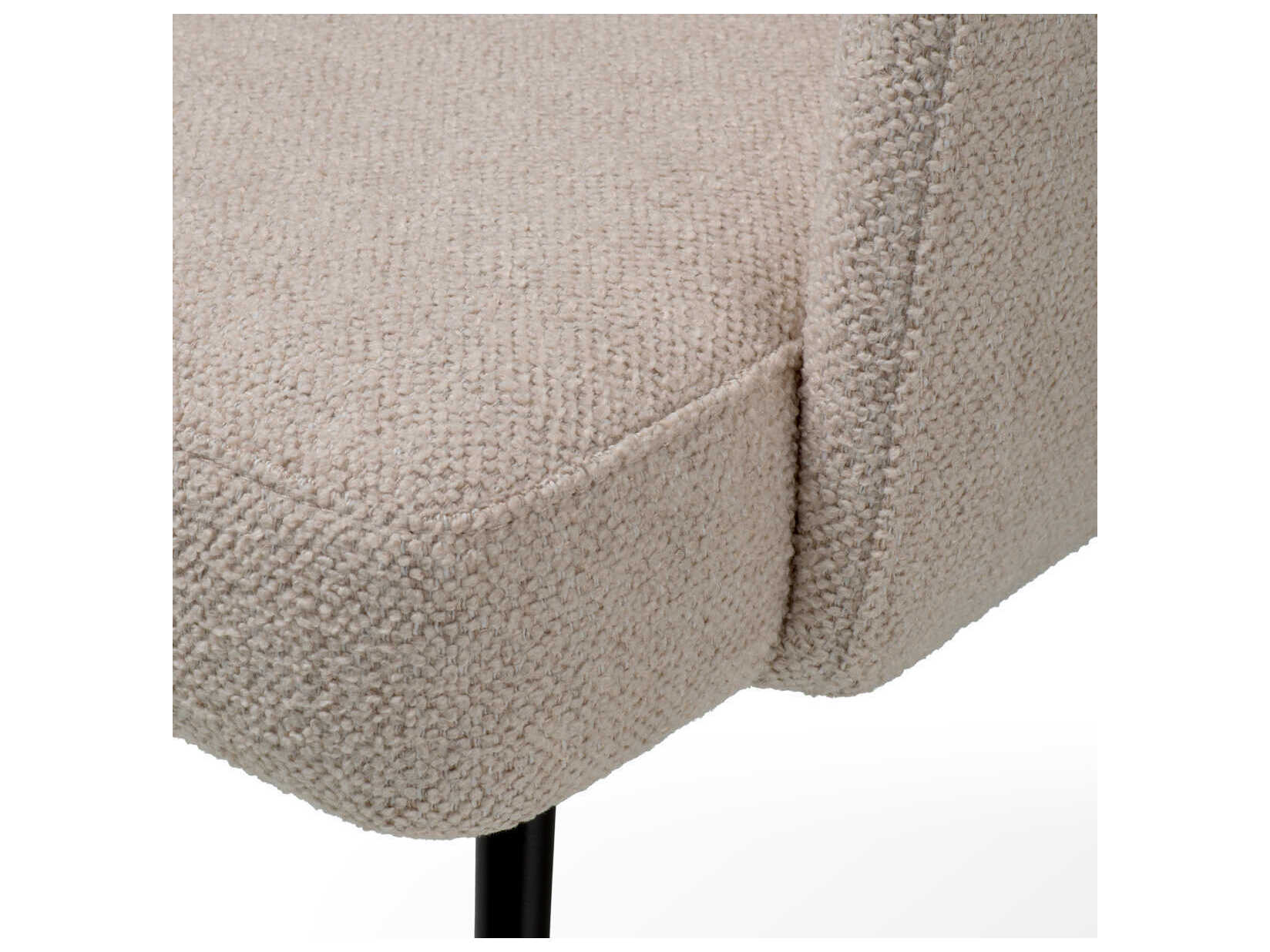 Eichholtz Aiden Black Upholstered Arm Dining Chair