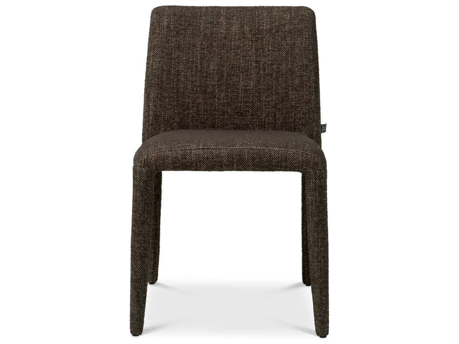 Eichholtz Leiza Brown Upholstered Armless Dining Chair Set of 2