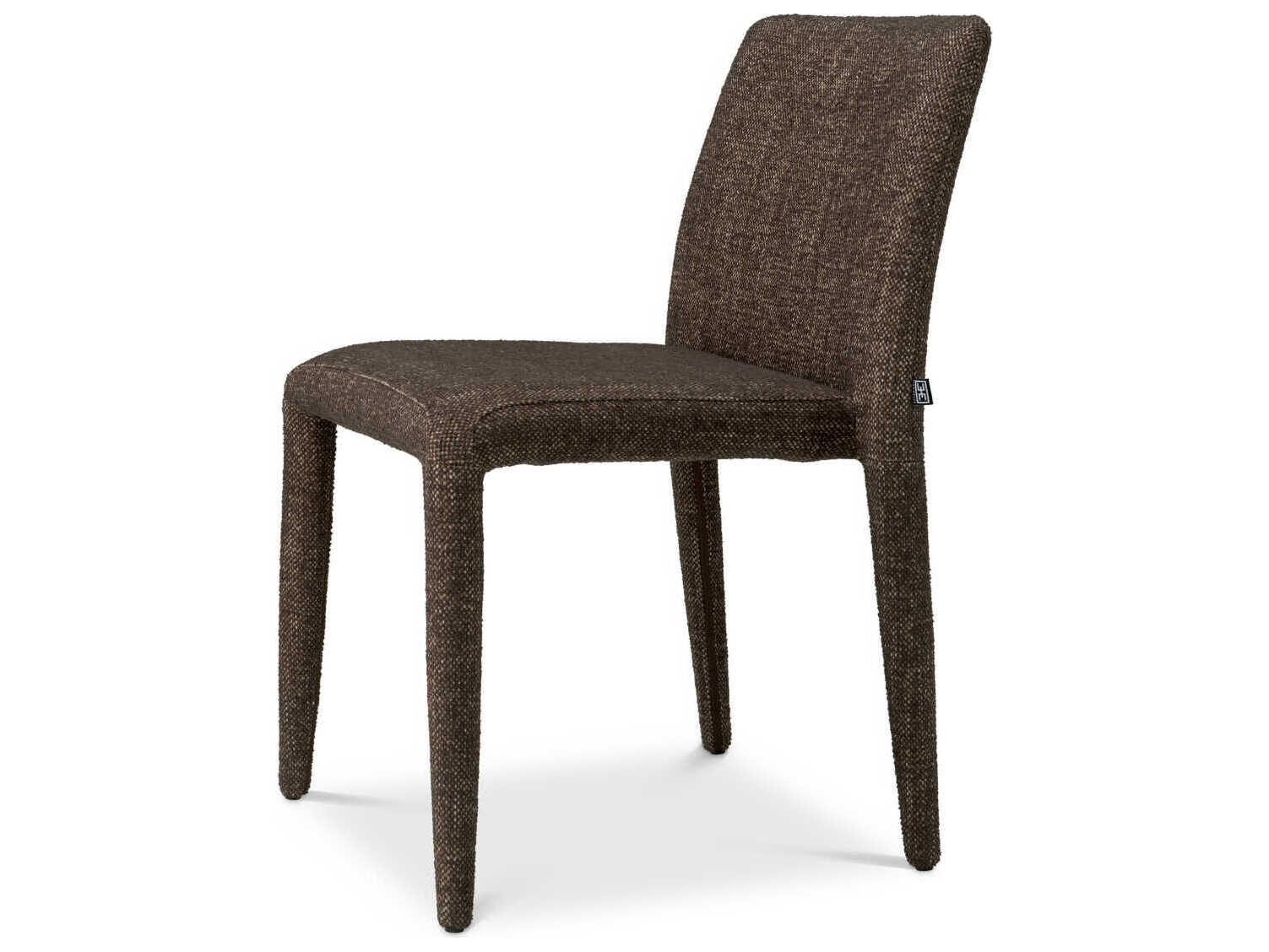 Eichholtz Leiza Brown Upholstered Armless Dining Chair Set of 2