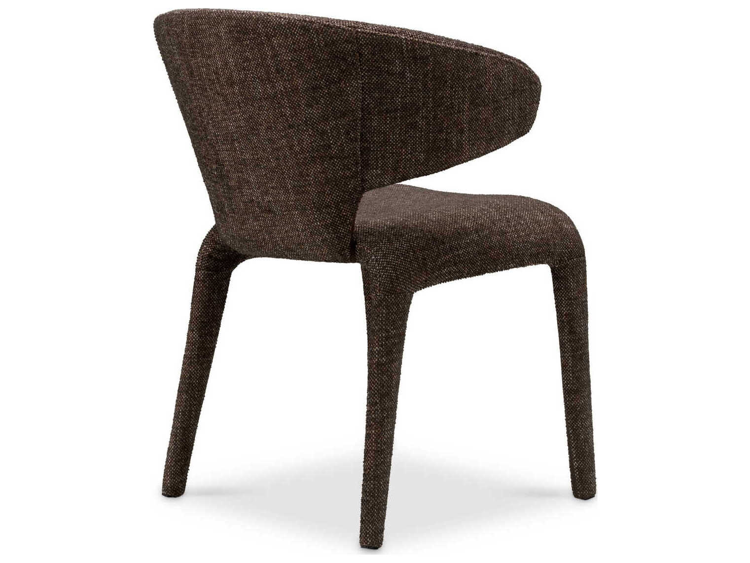 Eichholtz Josephine Brown Upholstered Arm Dining Chair