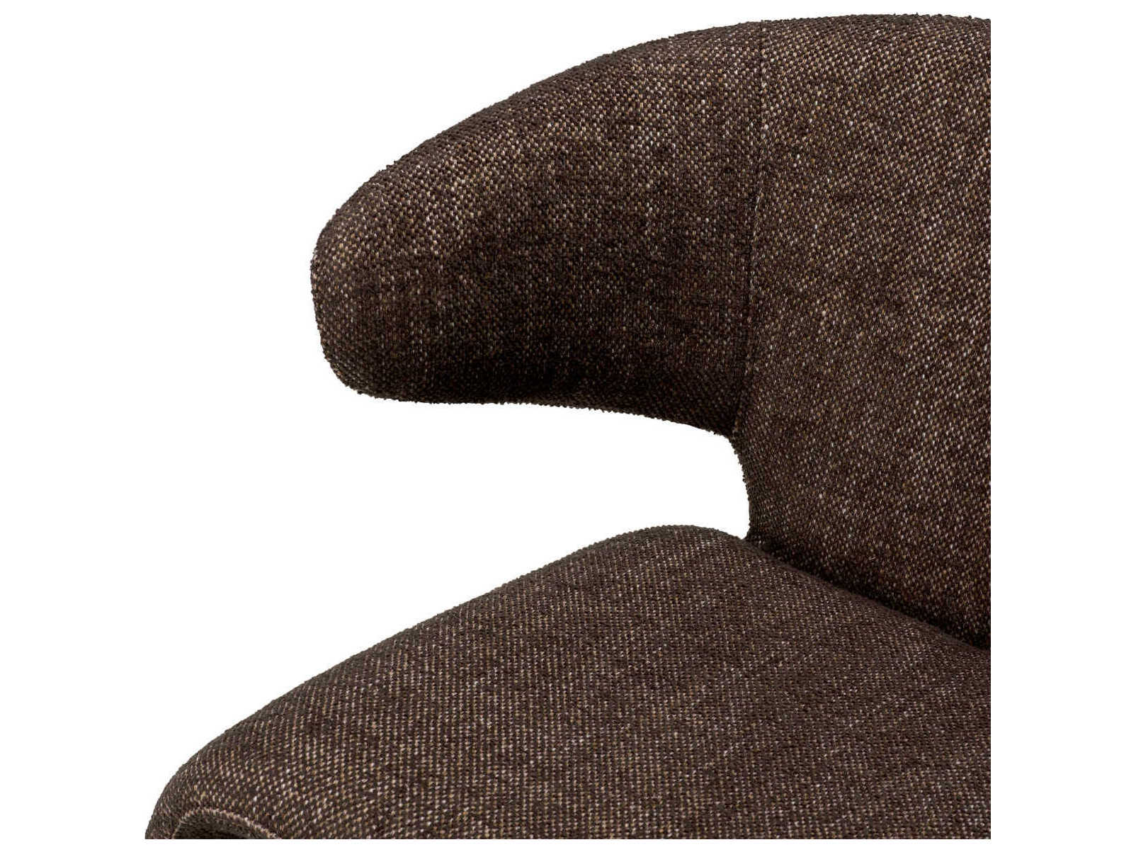 Eichholtz Josephine Brown Upholstered Arm Dining Chair