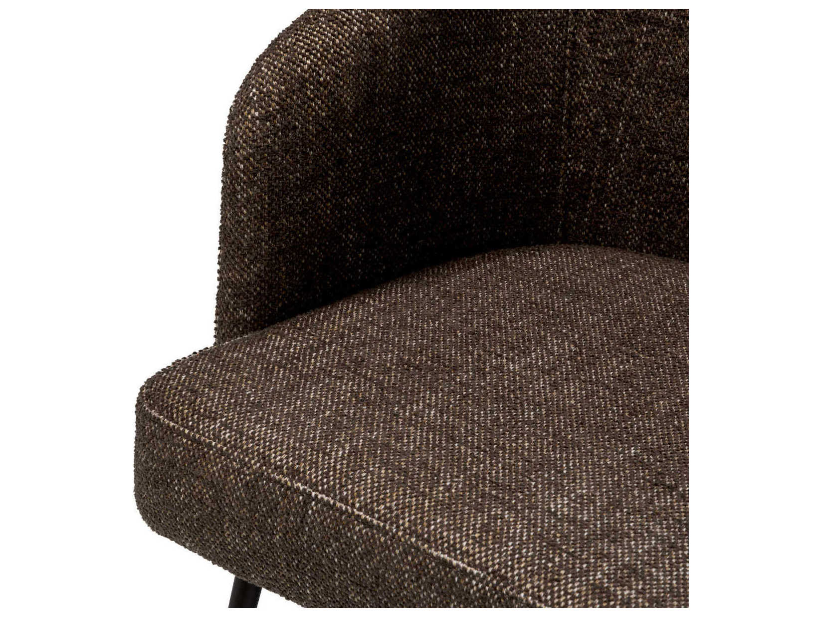 Eichholtz Aiden Brown Upholstered Arm Dining Chair