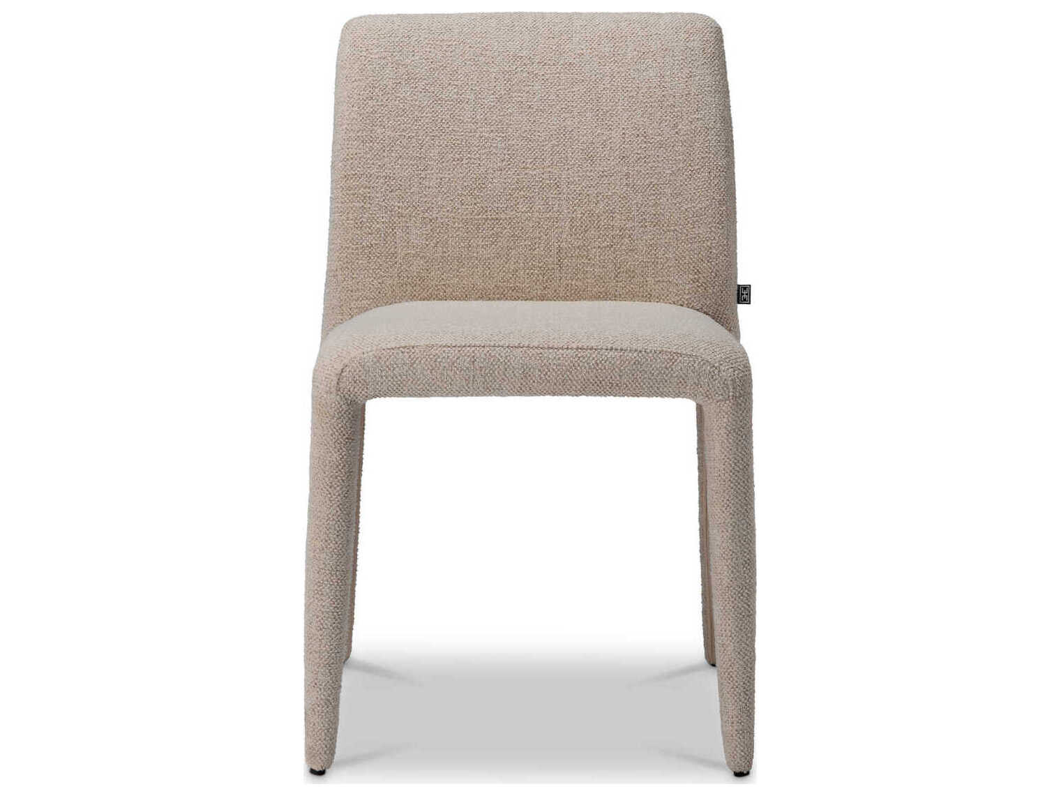 Eichholtz Leiza Beige Upholstered Armless Dining Chair Set of 2