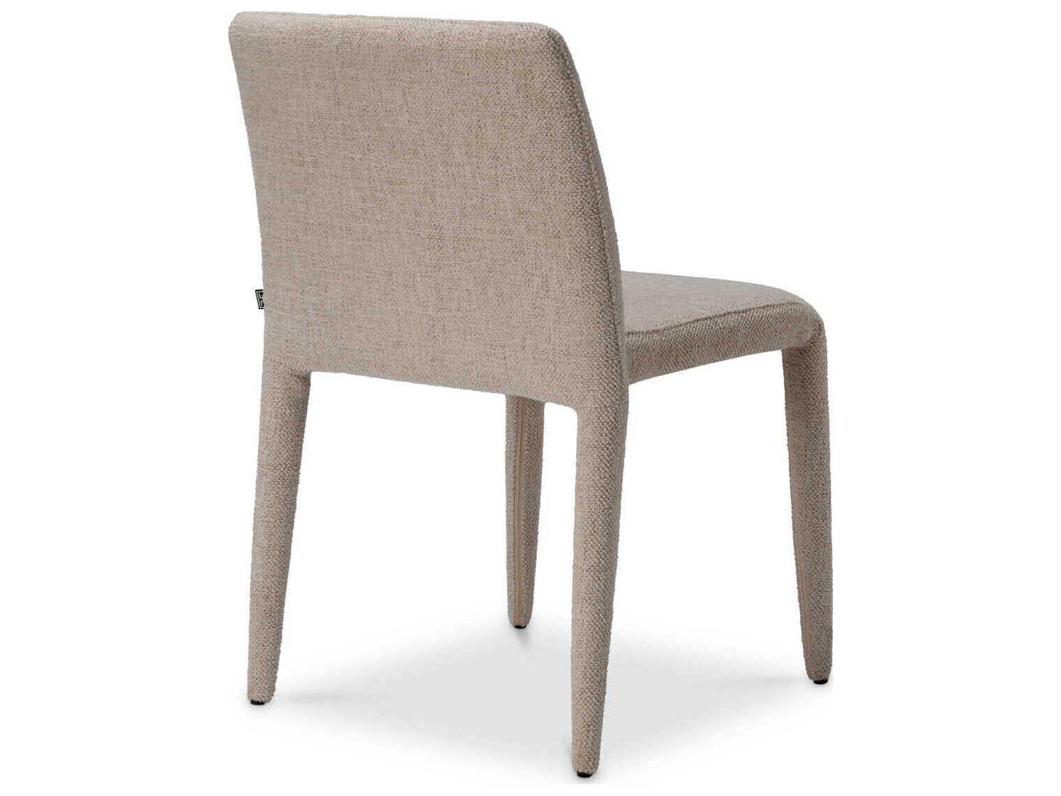 Eichholtz Leiza Beige Upholstered Armless Dining Chair Set of 2