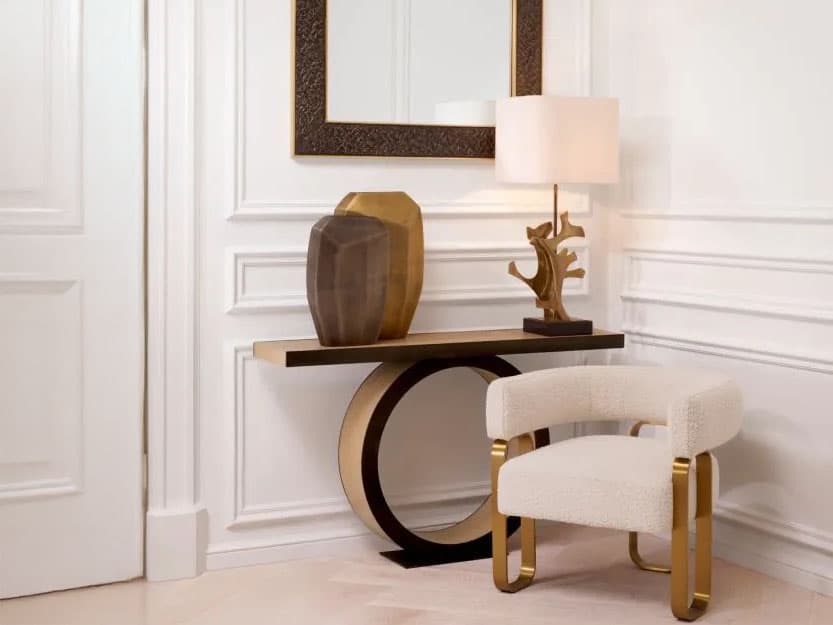 Eichholtz Capricorn Chair and Ottoman Set