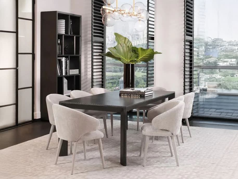 Eichholtz Cardinale Oak Wood Dining Room Set