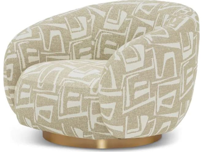 Eichholtz Brice Swivel Chair in Davenport Light Grey