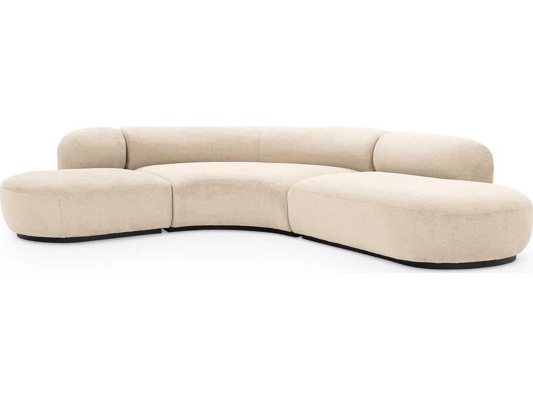 Eichholtz Bjorn Beige Upholstered Sectional Sofa