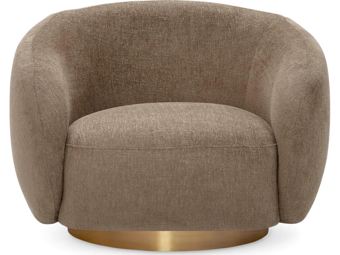 Eichholtz Brice Swivel Chair in Stratfort Warm Grey