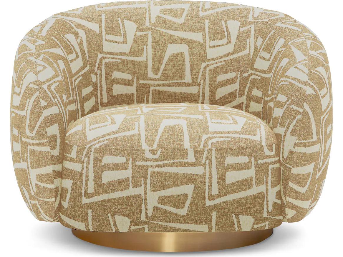 Eichholtz Brice Swivel Chair in Davenport Light Brown