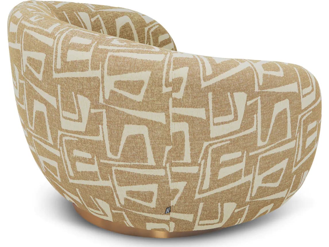 Eichholtz Brice Swivel Chair in Davenport Light Brown