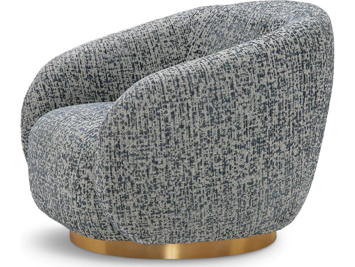 Eichholtz Brice Swivel Chair in Montclair Blue